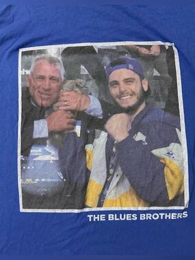 Rare Barstool Sports St Louis Blues Brothers Boris Chinchilla Brett Hall Medium